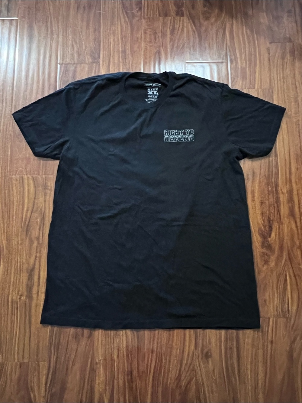 Cody James “Right to Defend” Patriotic Graphic T-shirt size XL